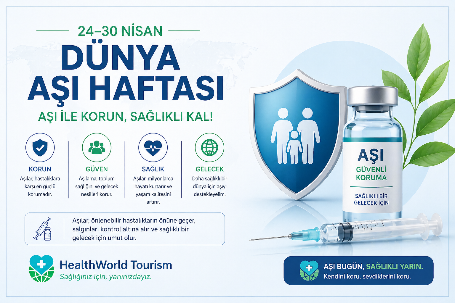 24–30 Nisan Dünya Aşı Haftası: Sağlıklı Bir Gelecek İçin Aşının Gücü