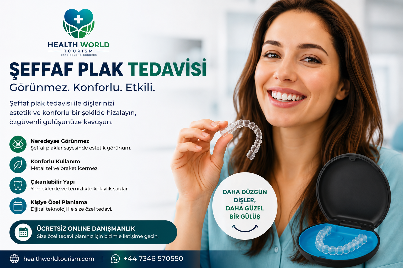 Şeffaf Plak Tedavisi ile Özgüvenli Gülüşlere Adım Atın